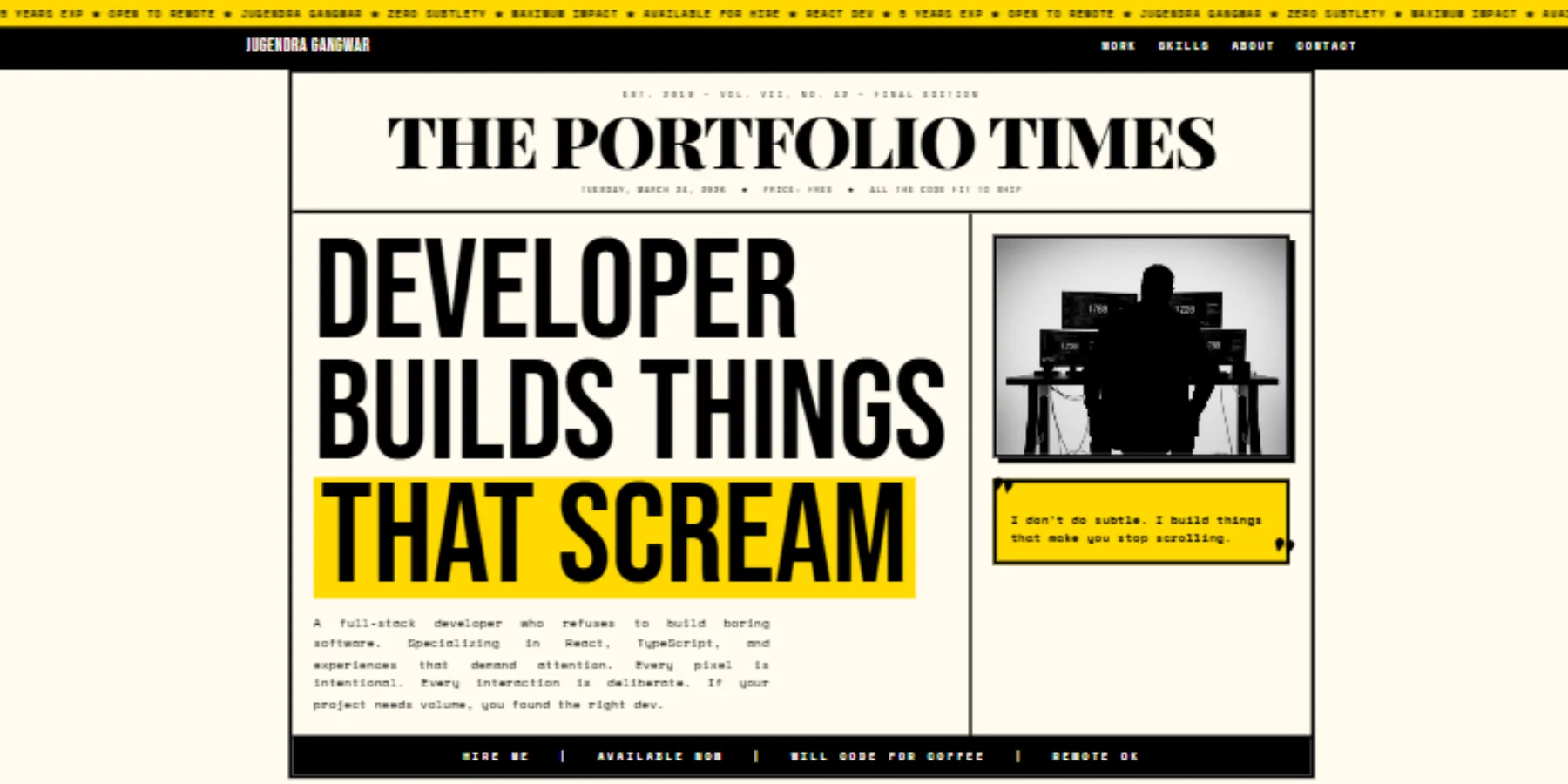 Portfolio Template 1