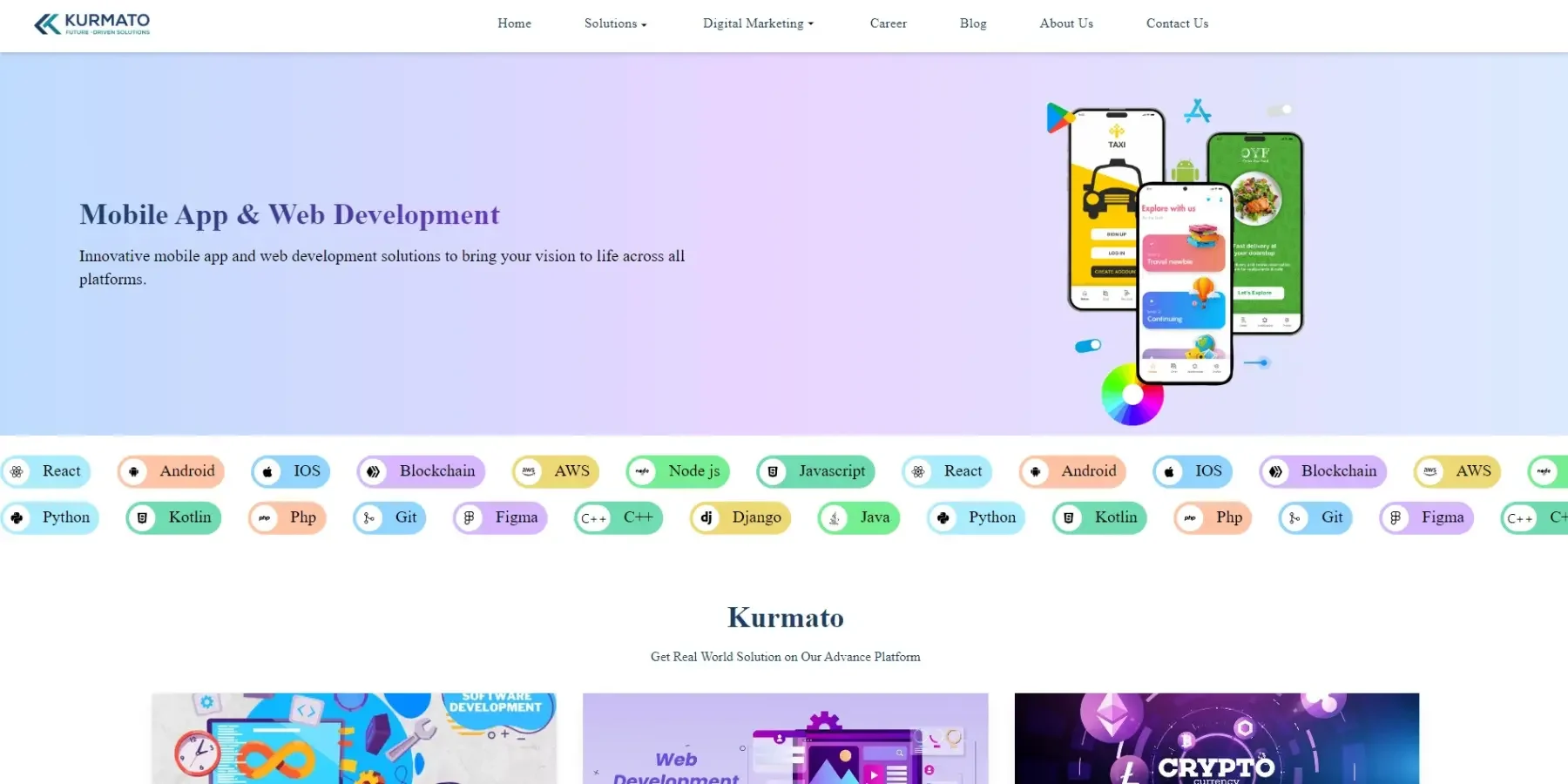 Kurmato corporate website
